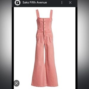 Frame pink jumpsuit sleeveless onesie one piece denim spring fare tank pale